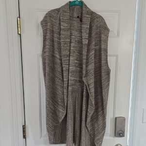 Love Women's Heathered Knit Cardigan - Brown